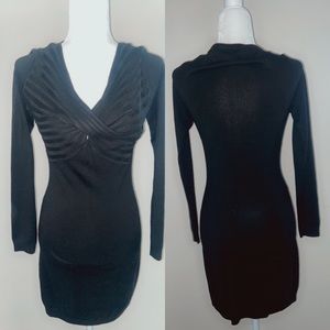 Black sweater dress